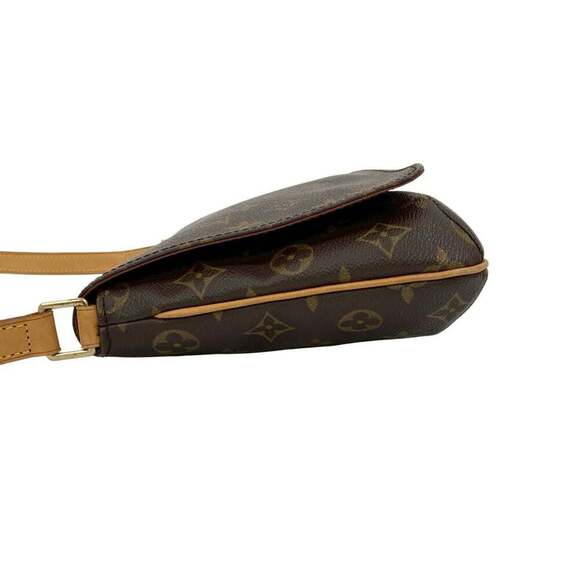 LOUIS VUITTON Authentic Brown Monogram Leather Shoulder Bag